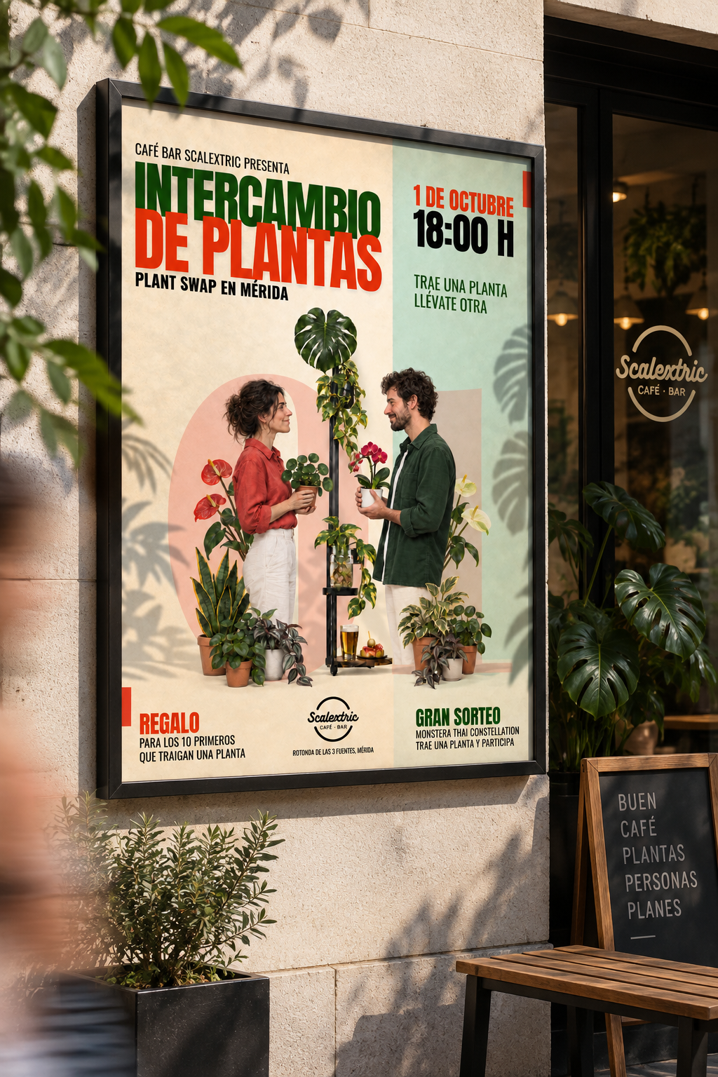 Cartel de Plant Swap Mérida diseñado por Moxie Estudio